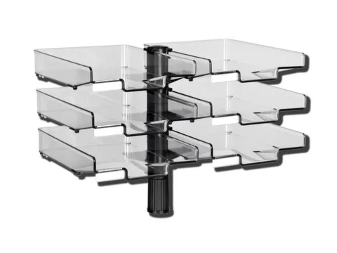 Zwenkbrievenbak Met 6 Bakken Zwart