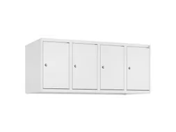 opzetkast,v. locker,4vak.,vak B 300mm,HxBxD 500x1200x500mm,vleugeldeur