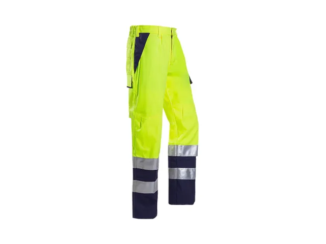 Sioen Ambok werkbroek, geel/marineblauw, maat 26, per stuk