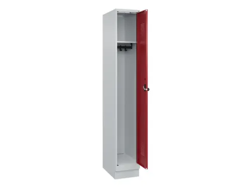 locker,HxBxD 1950x300x500mm,1vak,vak B 300mm,draaigrendel,sokkel