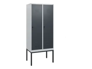 locker,HxBxD 1950x800x500mm,2vak,vak B 400mm,draaigrendel - 1