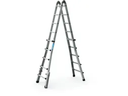 multifunctionele telescoopladder,4x5,sporten,balk L 5,29m,natuur