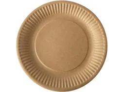 Papstar Pure Bord rond 19cm FSC karton bruin 20 stuks
