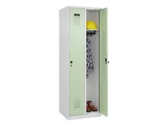 locker,HxBxD 1850x600x500mm,2vak,vak B 300mm,draaigrendel