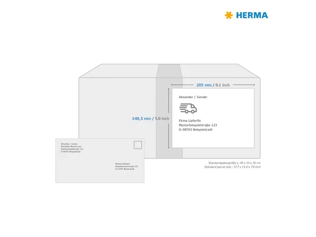 HERMA 8690 Premium Adresetiketten A5 148,5x205mm Wit 400 stuks