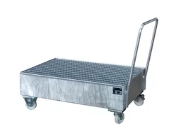 Mobiele Opvangbak Hxbxd 510X1200X800Mm 2X200L Staand Verzinkt