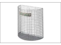 Afvalbak Van Draadgaas 27 Liter Wand-/Paalmontage Verzinkt