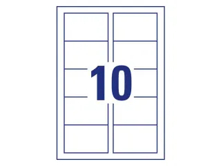visitekaartjes Avery C32016-10 85x54mm 220gr wit 100 stuks - 2