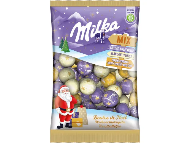 Kerstballen 350 gram Chocolade