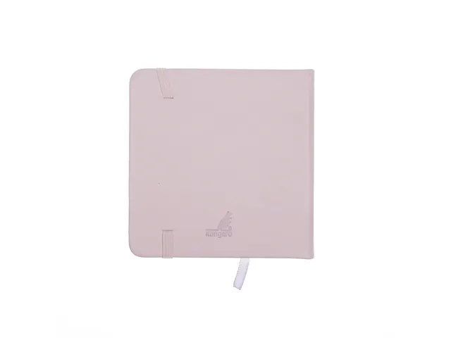 Schetsboek Kangaro 12x12cm violet PU hardcover 80 blad 140 grams roomw