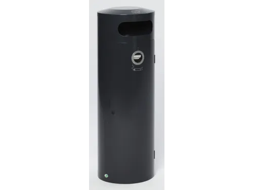 Combi-Asbak 90 Liter 1245x420mm Ral7021 Antraciet Afsluitbaar Staal