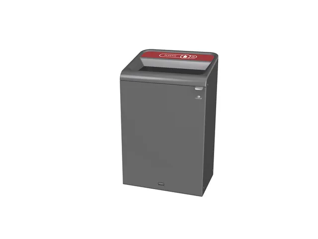 Configure Recyclingstation Plastic EN 125 Liter Antraciet Rood
