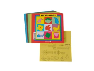 Vouwblaadjes vierkant 20x20cm 65gram assorti 90 vel - 1