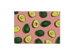 Placemat 45x32cm PVC Avocado Roze 6 Stuks