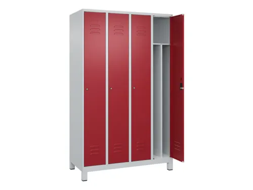 locker voor scheiding van kleding,HxBxD 1950x1200x500mm,4vak