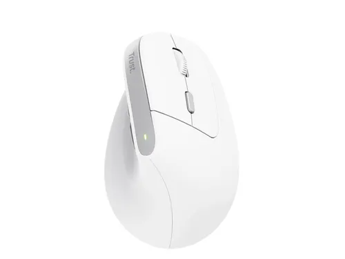 Muis Trust ergonomisch BAYO II draadloos wit 25398