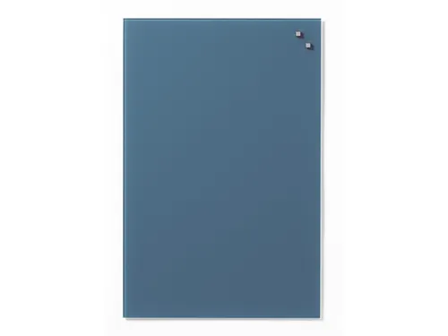 Glasmagneetbord Naga 40x60cm jeansblauw