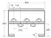arceau pour cycles,L 800mm,acier galvanisé à chaud,acier plat