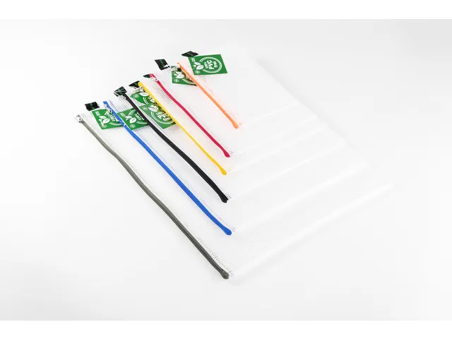 Trousse Foldersys EVA sans PVC avec fermeture éclair 6 pièces assort