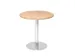 vergadertafel,HxØ 745x800mm,rond,schotelvoet chroom,ronde buis