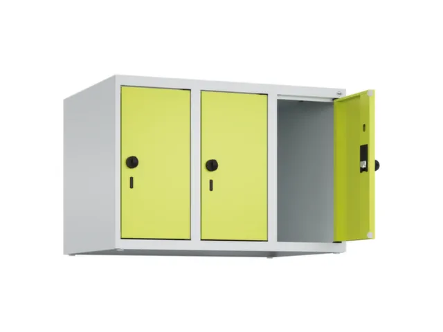 opzetkast,v. locker,3vak.,vak B 250mm,HxBxD 500x750x500mm,vleugeldeur