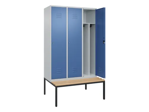 locker voor scheiding van kleding,HxBxD 2120x1200x815mm,3vak