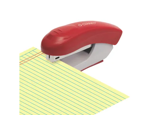 Q-connect Nietmachine Plastic Half Strip 20vel Rood