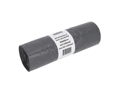 Afvalzak Cleaninq 60x80cm LDPE recycled T30 60 Liter trekband grijs