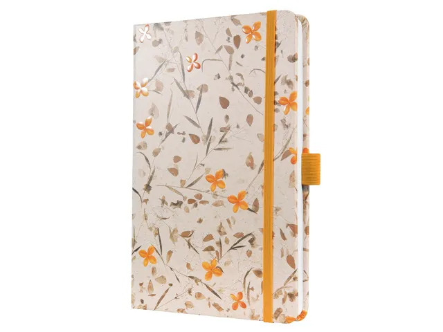 Carnet Jolie Bloom Yellow Hardcover 203x135x16 mm
