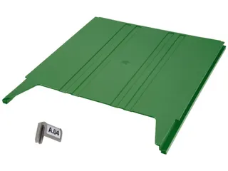 wandsorteerder,opbergvak,v. 9,HxBxD 15x240x302mm,plank(en) ABS,groen - 2