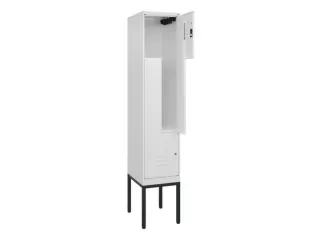Z-garderobekast,HxBxD 2120x400x500mm,vak B 200/400mm,cil.-slot - 2