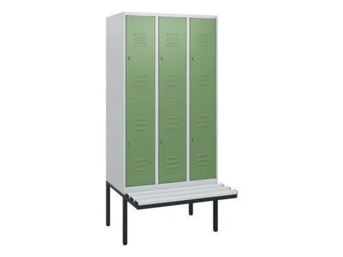 Dubbeldekse dekenkist,HxBxD 1950x900x815mm,3x2vak.,vak B 300mm