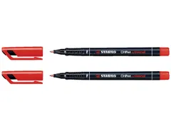 Viltstift STABILO OHpen 842/40 permanent rond fijn rood