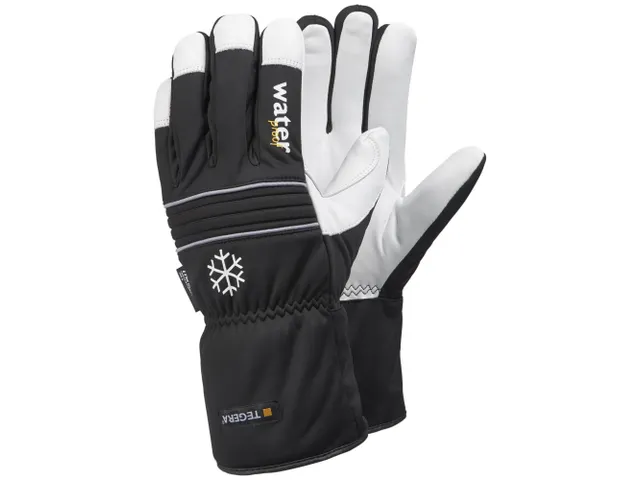 Tegera 296 koudebestendige handschoenen, zwart/wit, maat 9, per 6 paar