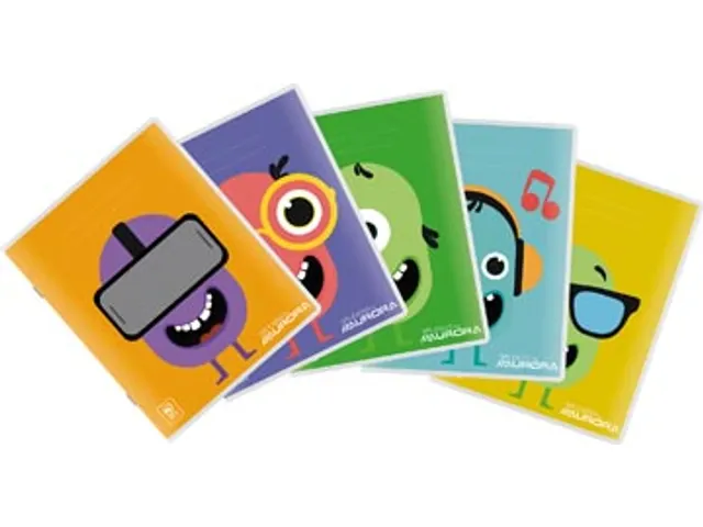 Splendid schrift, 72 bladzijden, ft 165x210mm, gelijnd 8 mm Assorti