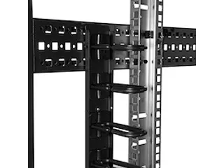 Verticale kabelmanager met D-ring haken 20U 91 cm - 7