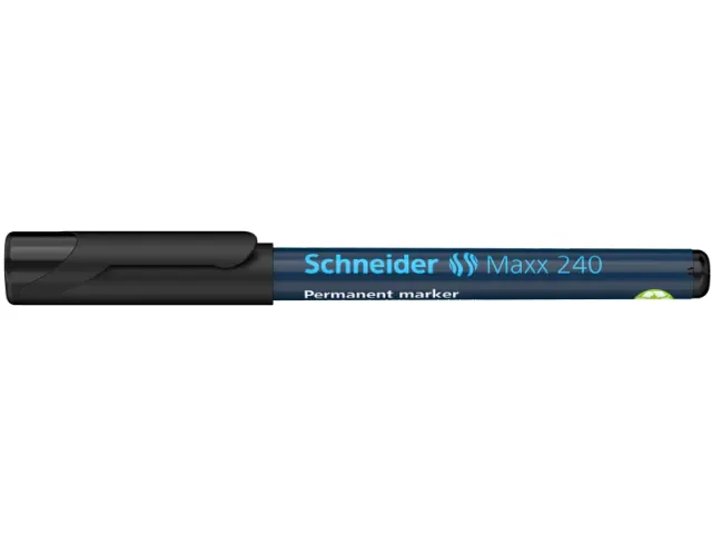 Permanent marker Schneider Maxx 240 rond 1-2mm zwart