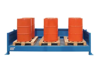 Vatencontainer 830x6200x1390mm Max. 20x200l 1 Vakniveau 2x450l - 1