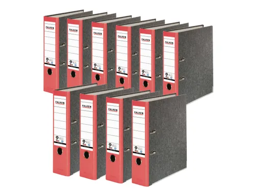 Ordner hfb recycled A4 8cm rood