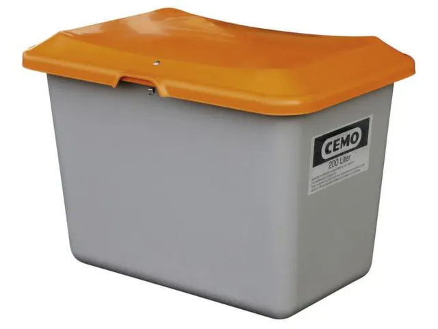 Zoutbak 200L H X B X D 640X 890X 600Mm Grijs/oranje