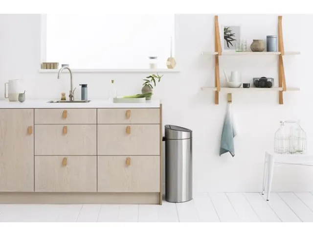 Touch Bin New Recycle Afvalbak 23+10 Liter Mat Staal