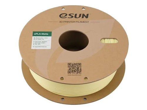 eSUN 3D printer Filament ePLA-Matte 1,75mm Amandel Geel 1kg