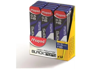 Black'peps potloodstiften, 0,5 mm, HB, 12 stuks - 2
