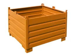 Systeem-Stapelcontainer Oranje 850x1200x1200mm 1000kg Inhoud 1m³