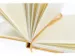 Carnet de croquis Kangaro A6 couverture rigide en PU jaune ocre avec 8