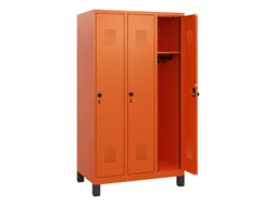 schoollocker,HxBxD 1630x900x500mm,3vak,vak B 300mm,draaigrendel,voeten