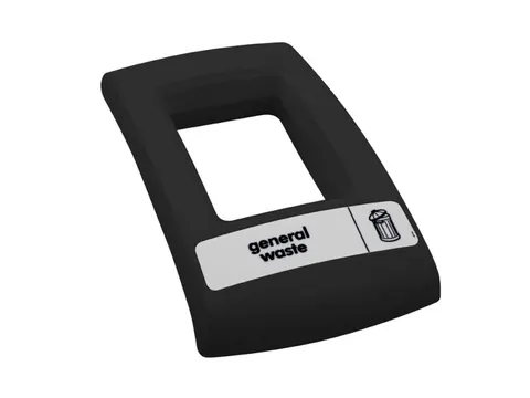 Open deksel Envirobin Zwart