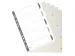 OUTLET Intercalaires Exacompta A4 11 perf 5 onglets PP index