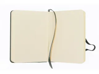 Schetsboek Kangaro A6 forest green PU HC 80 vel 140gr roomwit met elas - 6
