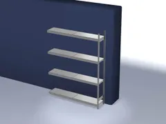 breedvakstelling,aanbouwveld,HxBxD 2500x2020x435mm,vakl. 350kg